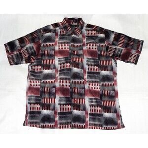 Bassiri Limited Collection Men's Short Sleeve Button Shirt Casual Size 2XL